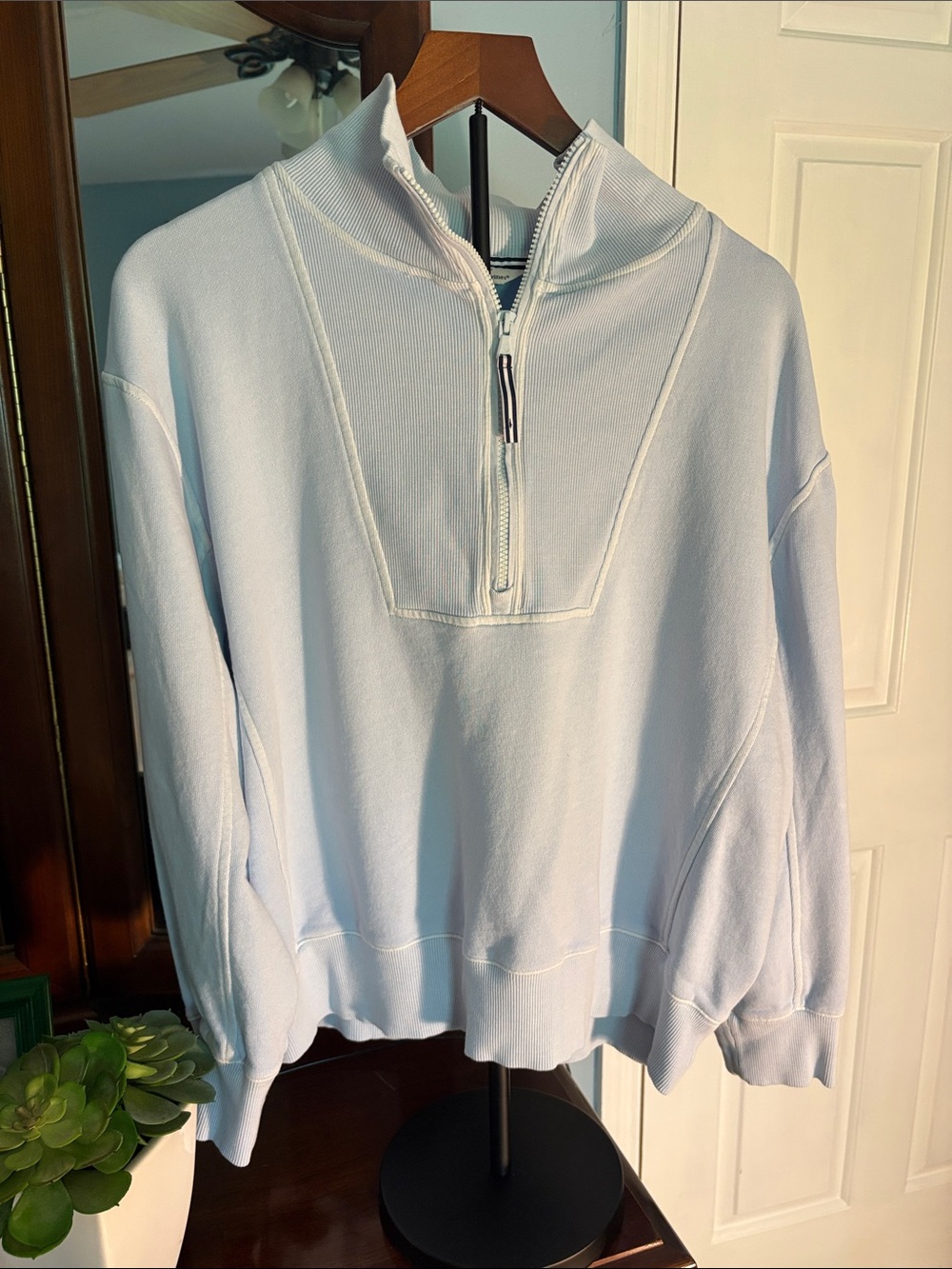 Vineyard Vines Light Blue Half-Zip Pullover Sweater